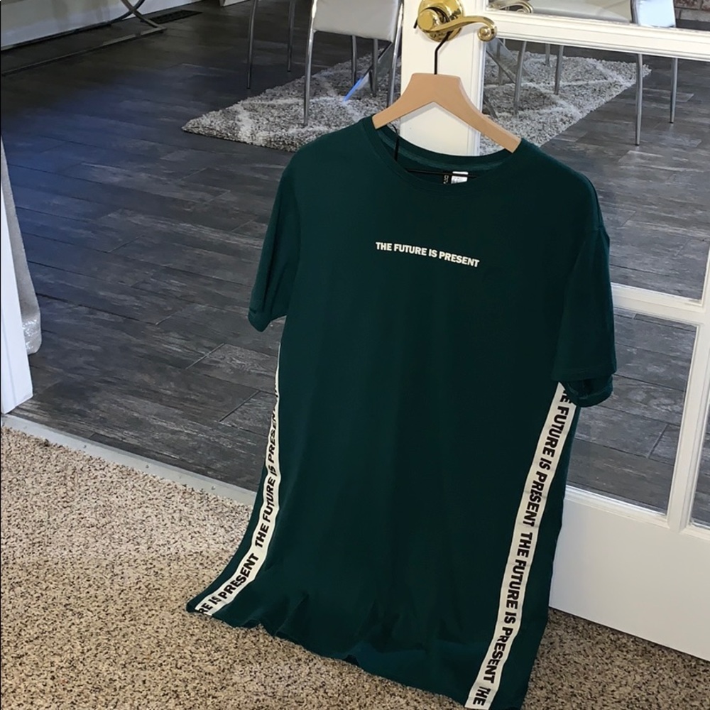 Forest Green Oversized T-shirt Dress 💫✨